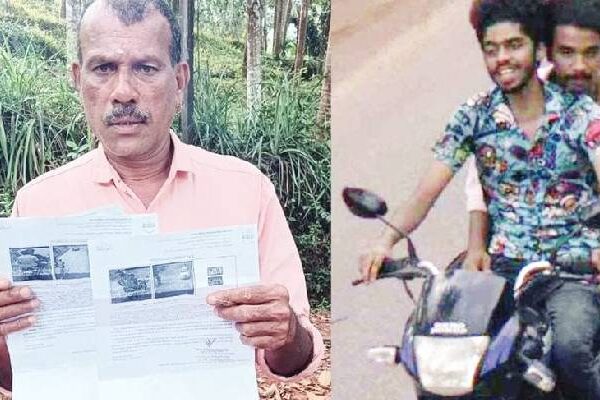 ബൈക്ക് മോഷ്ടാക്കളെ കുറിച്ച് പോലീസിന് സൂചന നൽകി എ ഐ ക്യാമറ; ഉടമയ്ക്ക് ലഭിച്ചത് 9500 രൂപ പിഴ