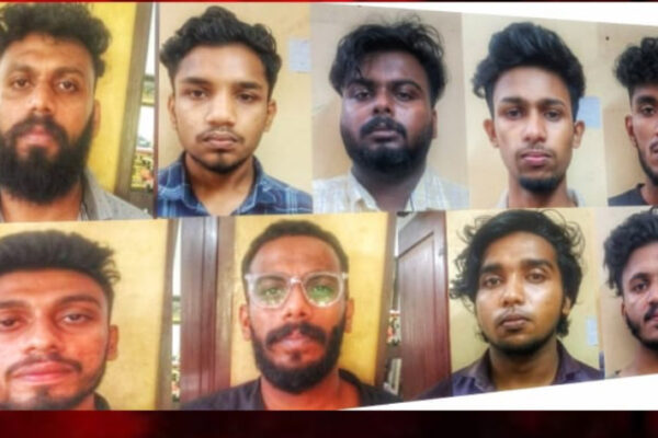 ഡി.വൈ.എഫ്.ഐ-യൂത്ത് കോൺഗ്രസ് സംഘർഷത്തിൽ ഒൻപത് യൂത്ത് കോൺഗ്രസ് പ്രവർത്തകരെ നഗരൂർ പോലീസ് അറസ്റ്റു ചെയ്തു.