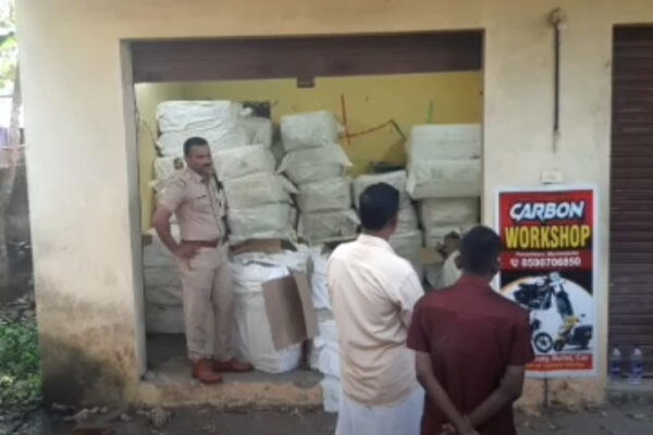 കല്ലമ്പലത്ത് ഒരു കോടി രൂപയുടെ പുകയില ഉത്പന്നങ്ങൾ പിടികൂടി