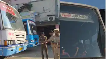 പൊട്ടിയ മുൻ ഗ്ലാസുമായി സർവീസ് നടത്തി കെഎസ്ആർടിസി ബസ്, എംവിഡിയുടെ ശ്രദ്ധയിപെട്ടപ്പോൾ കിട്ടി പണി