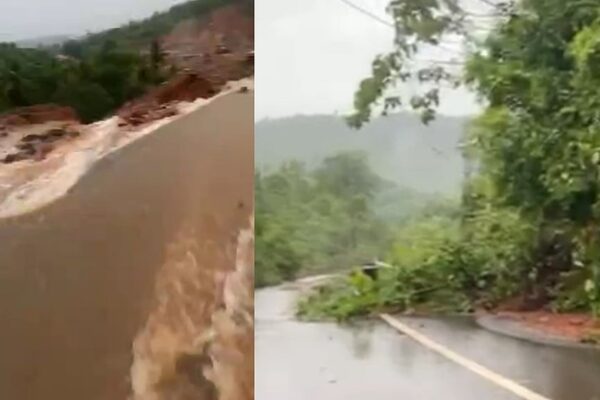 ശക്തമായ മഴ: എന്എച്ച് 66ല് പലയിടങ്ങളിലും മണ്ണിടിഞ്ഞു, ഗതാഗത തടസം